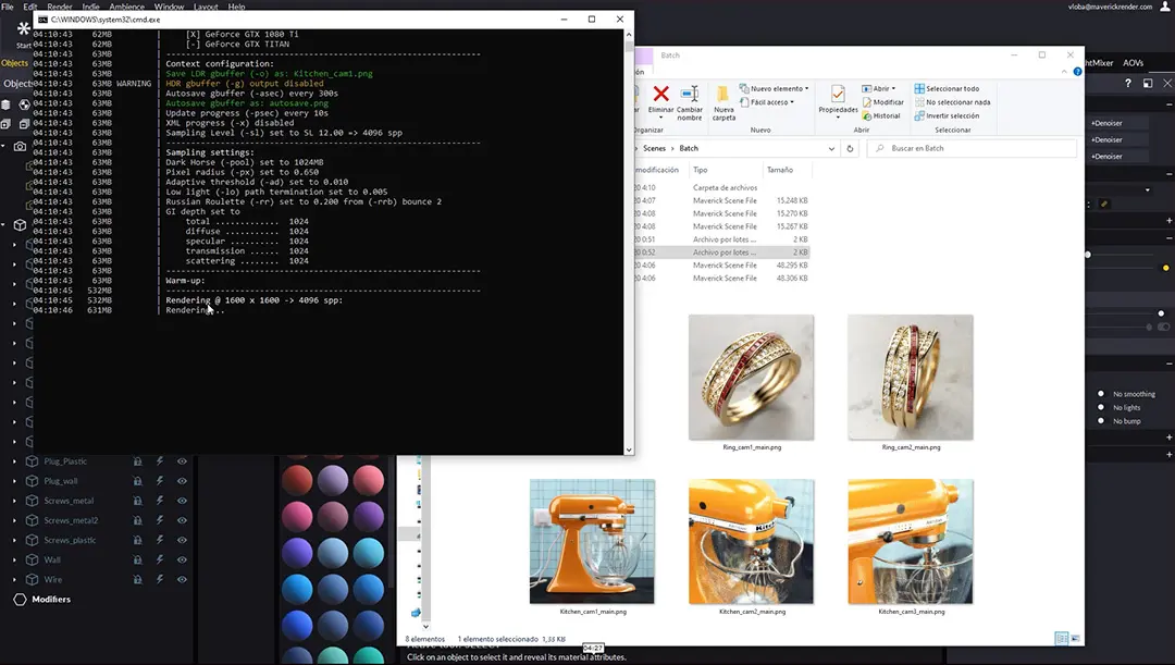 Batch Rendering with RenderWarrior