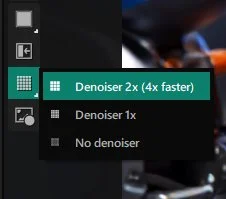 New Denoiser Upscaler IPR UI