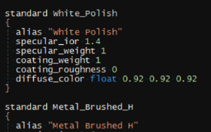 Text-based Scene Format